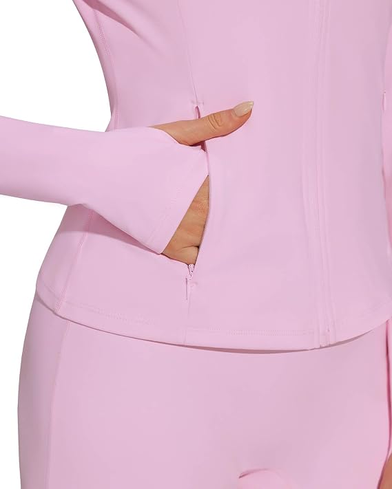 Women’s 2-Piece Workout Set with Zip Jacket & Wide-Leg Pants