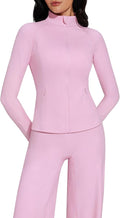 Women’s 2-Piece Workout Set with Zip Jacket & Wide-Leg Pants