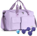 Women's Gym Duffle Bag with Separate Shoe Storage Compartment