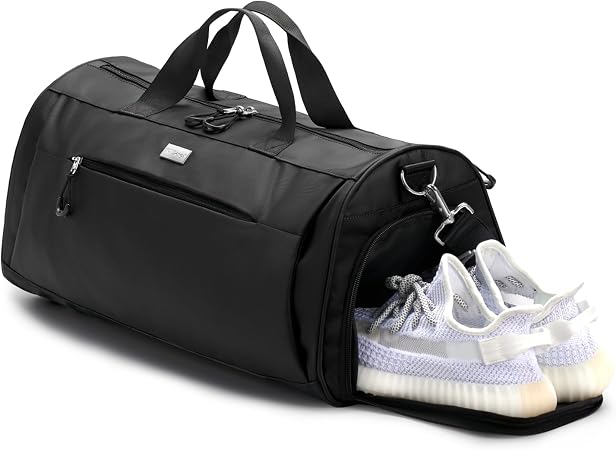 Unisex Gym Duffel Bag with Separate Shoe Compartment