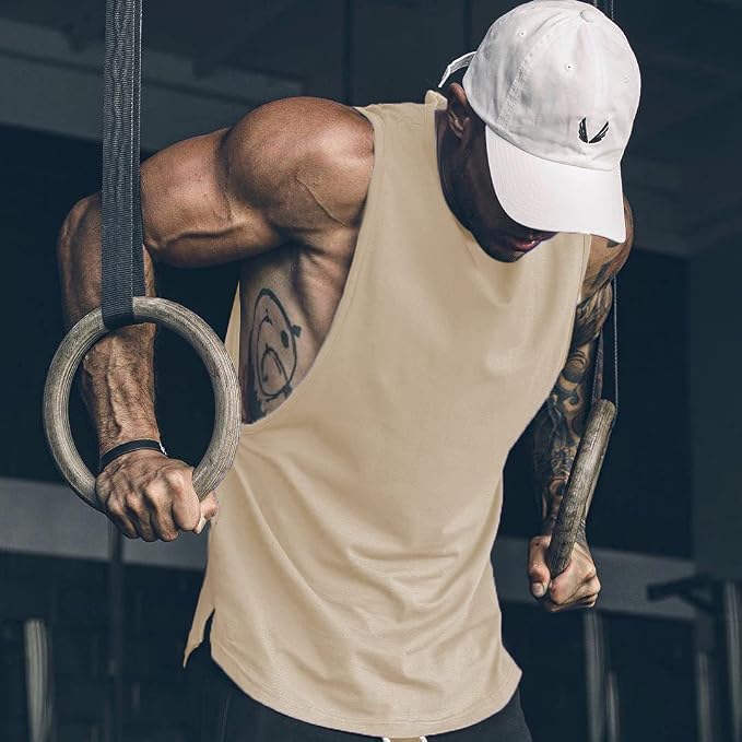 Men's 2 Pack Workout Tank Tops Gym Bodybuilding Sleeveless