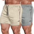 Men's 2 Pack 5 Inch Gym Running Workout Shorts