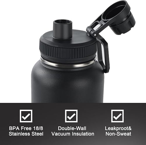Insulated Water Bottle for Gym, Keep Cold
