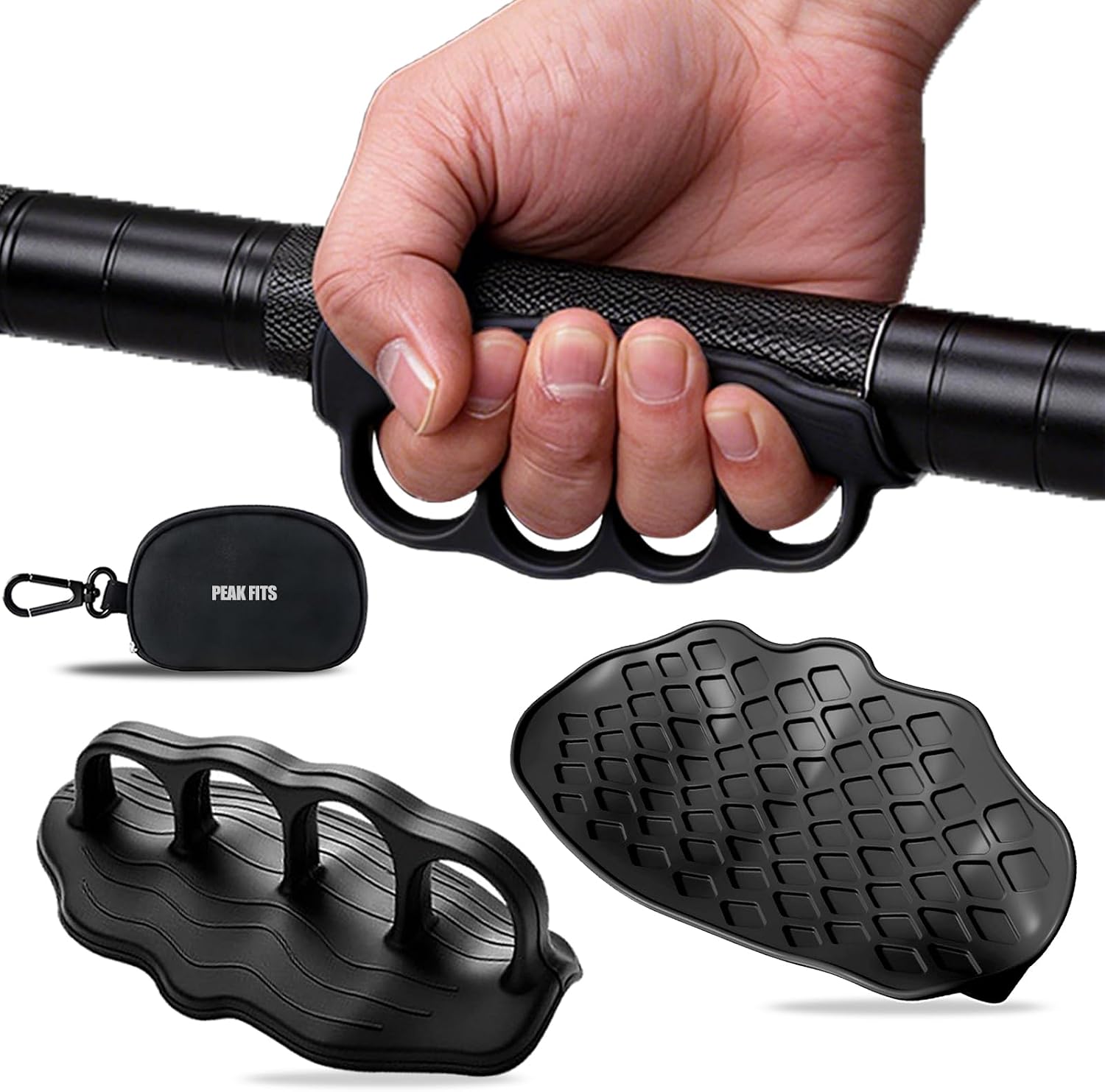 Anti-Slip Silicone Workout Grips for Secure Gym Training