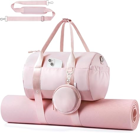 Mini Women’s Gym Bag with Yoga Mat Holder