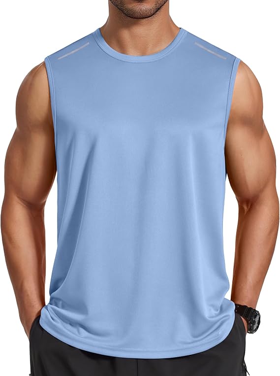 Men's Sleeveless Quick Dry Workout Tank Top for Gym
