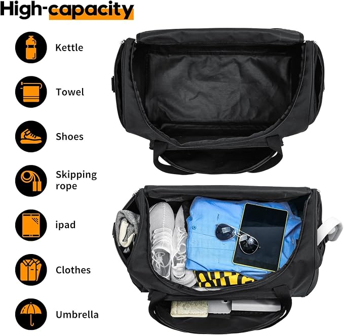 Gym Bag for Men & Women – Stylish Sports & Travel Duffel Bag