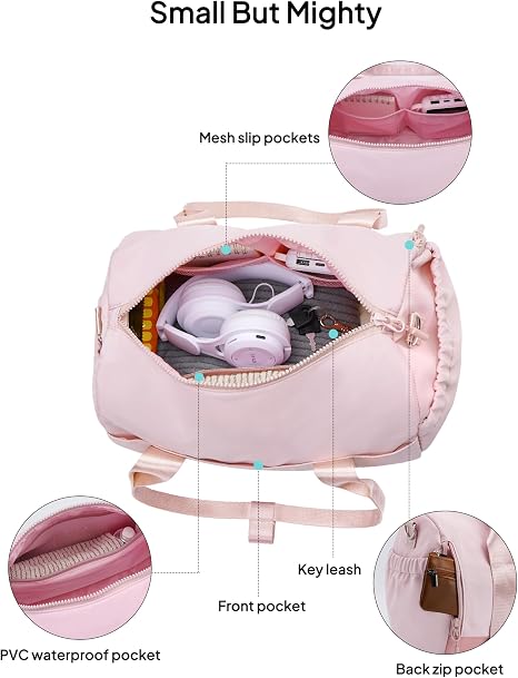 Mini Women’s Gym Bag with Yoga Mat Holder