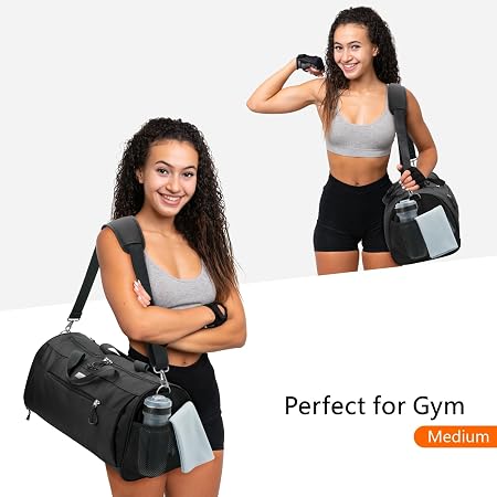 Unisex Gym Duffel Bag with Separate Shoe Compartment