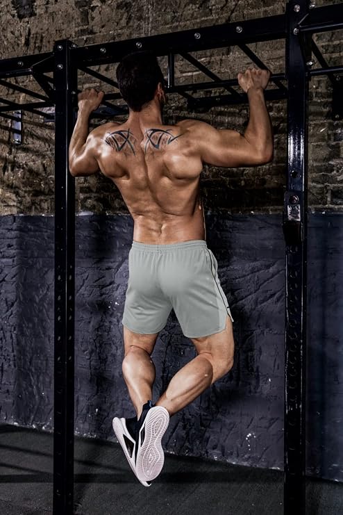 Men's 2 Pack 5 Inch Gym Running Workout Shorts