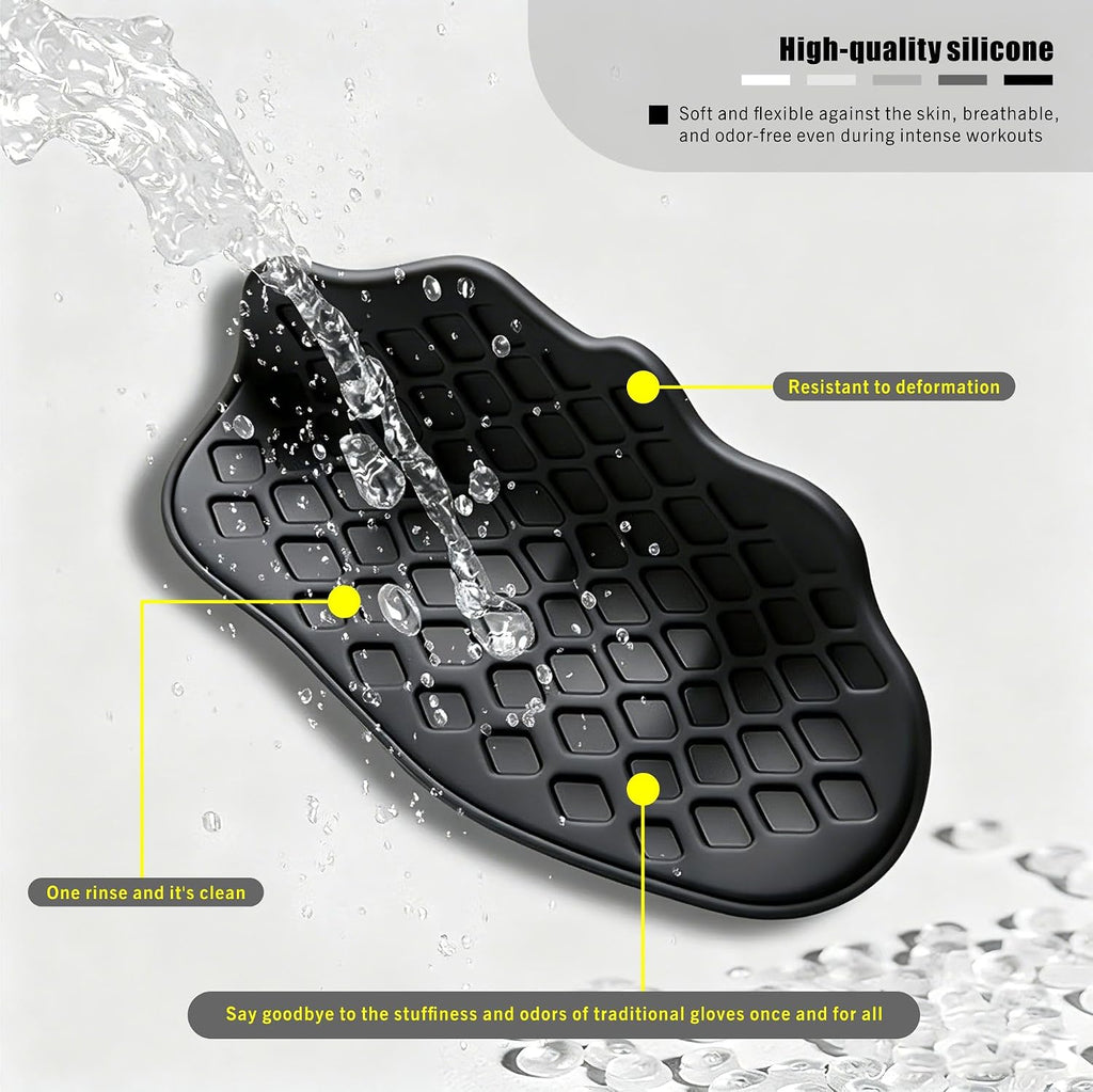 Anti-Slip Silicone Workout Grips for Secure Gym Training