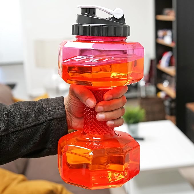 2.2L Dumbbell Water Bottle for Fitness & Hydration