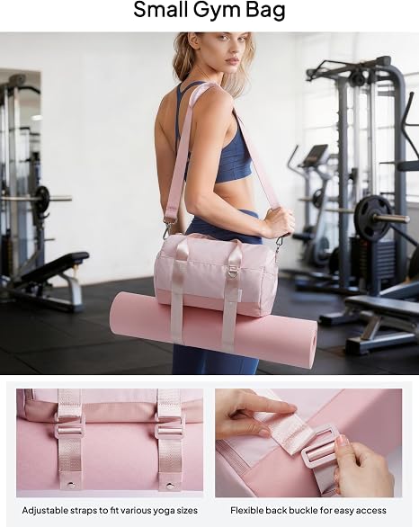 Mini Women’s Gym Bag with Yoga Mat Holder